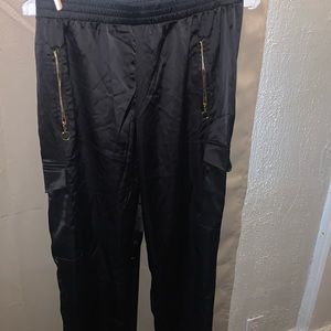 NWT🔥 FASHION NOVA SATIN HIGH RISE JOGGERS